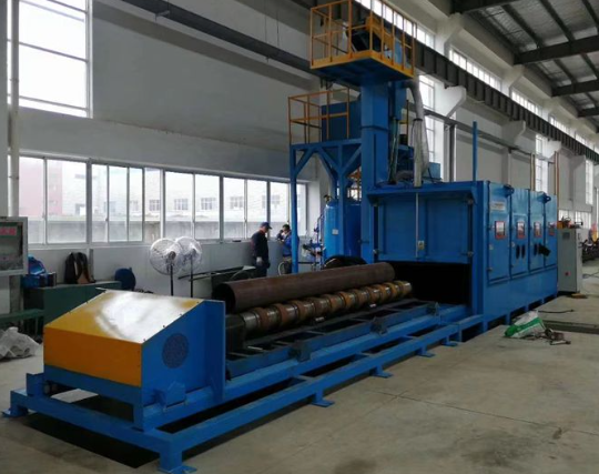 朝阳喷砂机在管道除锈中的现场施工应用