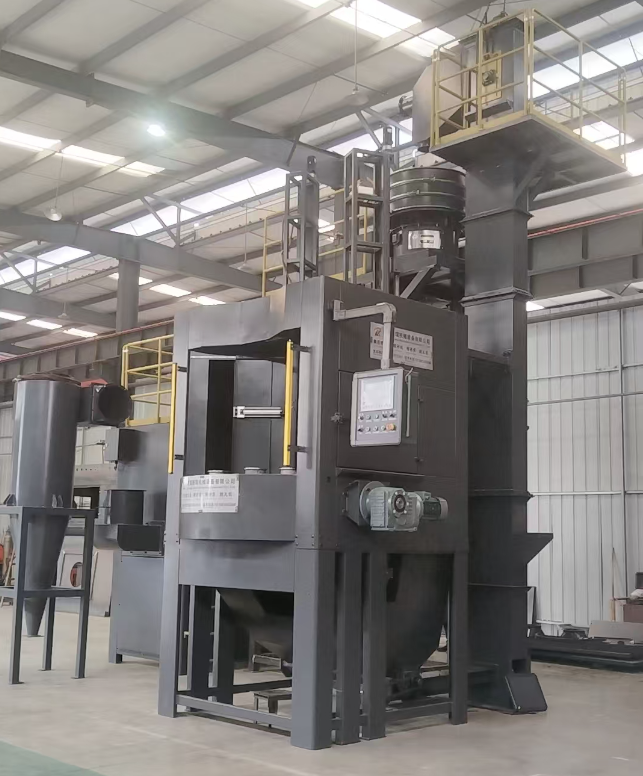 朝阳转盘式喷砂机 提升圆形工件处理效率